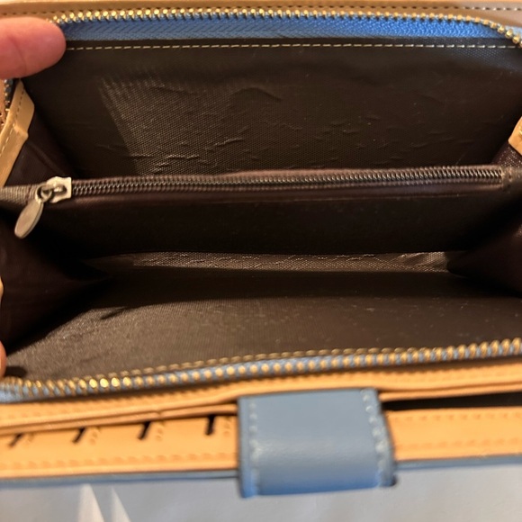 Women Long Clutch PU Leather Wallet Pocket Purse Credit Card Slips Sky Blue - Picture 5 of 14